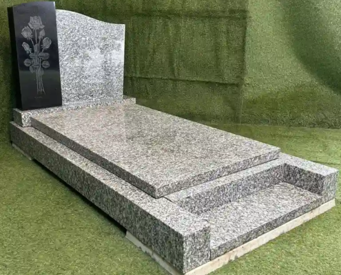 Monument funéraire reconditionné - modèle RPE216035P - coté gauche